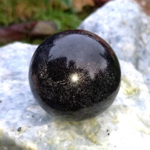 Bola de turmalina negra Schörl de 6,5 cm piedra protectora turmalina fuerza vital 0,41 kg D - Imagen 1 de 4