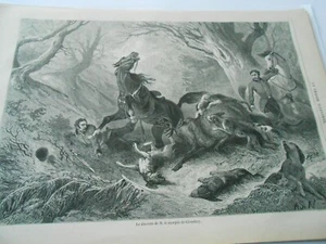 Gravure 1868 - Le Dix Vors de M. Le Marquis de Chambray - Foto 1 di 1