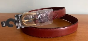Vintage Christian Dior Belt Size 40 Brown, New Old Stock Western Detail - Picture 1 of 7