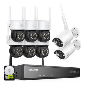 Cámara de vigilancia SANNCE WLAN PTZ 3MP cámara domo 5MP 10CH NVR audio bidireccional - Imagen 1 de 22