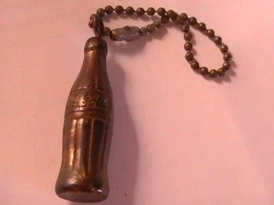 COCA-COLA KEYCHAIN WITH CHAIN PENDANT CHARM 1.5 INCHES KEY CHAIN - Image 1 of 3