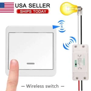 Wireless Wall Light Switch Transmitter Receiver for Lamp Fan Remote Control DIY - Picture 1 of 12