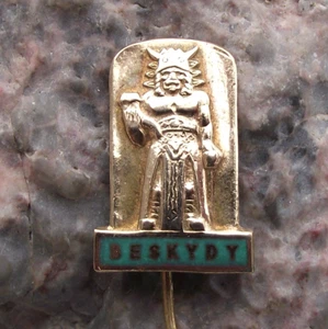 Larger Beskydy Radegast Statue Radigost Slavic Pagan Mountain God Pin Badge - Picture 1 of 2