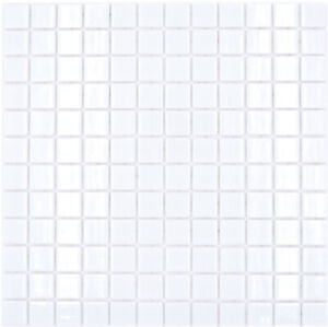 Glasmosaik Mosaikfliesen Poolmosaik Schwimmbadmosaik Weiß Wannenverkleidung