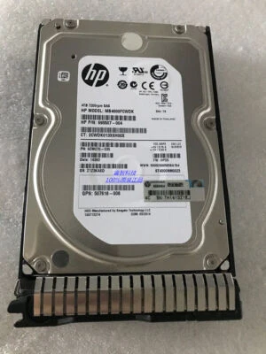 HP 4TB SAS SC HDD 7.2K 6GB 3.5" 695842-001 695510-B21 695507-008 W/ Caddy tray - Image 1 of 3