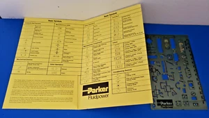 Vintage NOS Parker Fluidpower Pneumatic Design Template #2013 - Picture 1 of 2