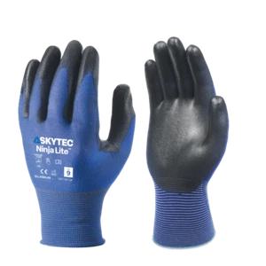 10 x gants de manutention générale Skytec Ninja LITE ultra légers en nylon lycra - Photo 1 sur 3