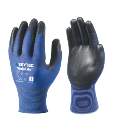 10 x Skytec Ninja LITE Ultra Lightweight PU Nylon Lycra General Handling Gloves