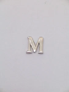 Spilla da giacca con iniziale - M - in ARGENTO 925 - Pins - lettera - alfabeto - - Picture 1 of 3