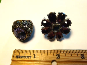 2 Specialty Rings- Size 6. Heidi Daus and Valeska. - Picture 1 of 10