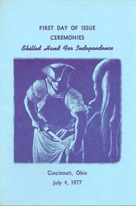#1717-1720 Programma Cerimonia Primo Giorno 13c Francobolli Mani Abili - Foto 1 di 1