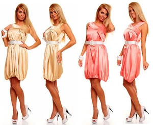 Damen Kleid Abendkleid Partykleid Freizeitkleid Knielanges Cocktailkleid HS-199 - Picture 1 of 17