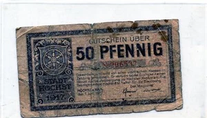 Europa, Germania: Stadt Hochst 50 Pfennig 1917 - Foto 1 di 2