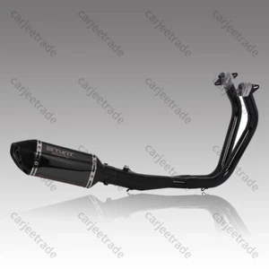For Kawasaki Vulcan S650 VN650 EN650 Exhaust Slip on Muffler Full System 2015-24 - Foto 1 di 11
