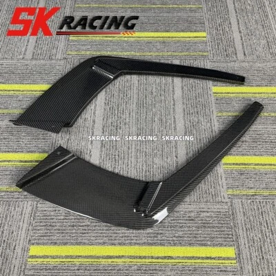 Se adapta a BMW F06 F12 F13 M6 2013-2018 parachoques trasero difusor de labios divisor fibra de carbono Foto 1 de 4