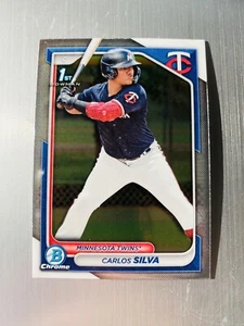 Carlos Silva 2024 Bowman Chrome Prospects Rookie #BCP-120 Minnesota Twins Rc - Picture 1 of 2