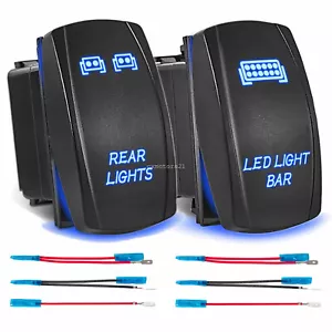 5 Pin Rocker Switch On-Off Light Switches For Polaris Ranger XP 800 1000 RZR UTV - Picture 1 of 6