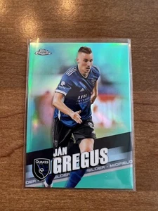 2022 Topps Chrome MLS Aqua Refractor #33 Jan Gregus 272/299 San Jose - Picture 1 of 2