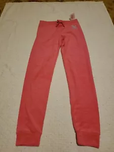 Juicy Couture Girl's Size 14 Shocking Pink Terrycloth Drawstring Track Pants - Picture 1 of 10