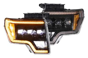 Morimoto Ford F-150 XB LED Headlights 2009-2014 Pair ASM Amber DRL LF506-A-ASM - Picture 1 of 10