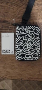 NEW!! Keith Haring X HM Black White Zip Wallet with Strap SOLD OUT! - Picture 1 of 4