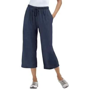 Woman Within Womens Sport Knit Capri Pant New - Picture 1 of 5