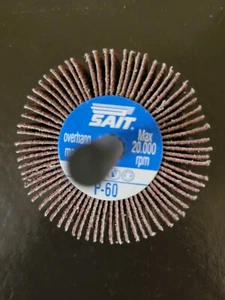 (Set of 2) United Abrasives 70050 2A 2x1  Aluminum Oxide Flap Wheels 60 Grit     - Picture 1 of 3