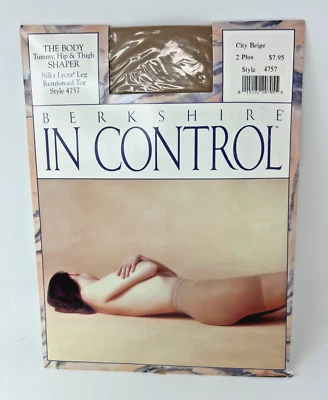Berkshire In Control Talla 2 Plus Pantimedias Modelador Abdomen Cadera Muslo Ciudad Beige #4757 Foto 1 de 3
