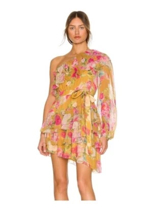 Rococo Sand Avar One Shoulder Floral Dress Sz L NWT  - Image 1 of 4