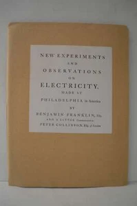 New Experiments & Observations on Electricity Signed Limited PB - Foto 1 di 2