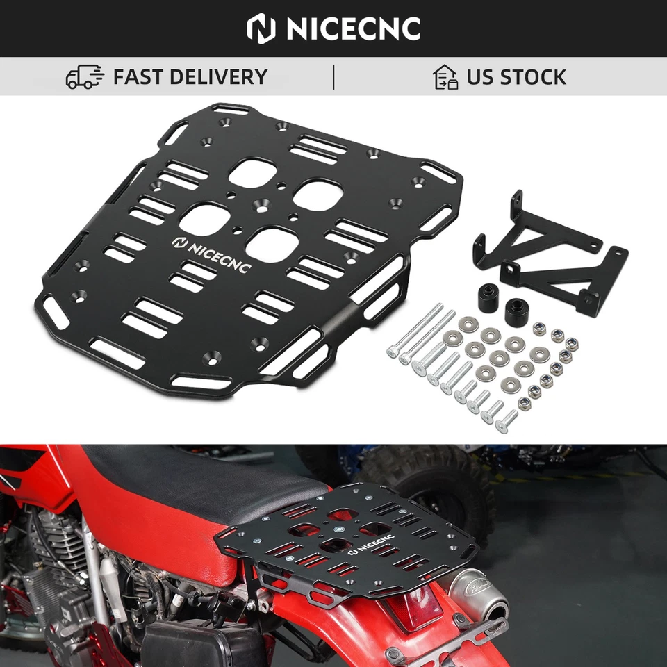 Portaequipajes trasero con kit de soporte de marco para Honda XR650L 1993-2025 NICECNC Foto 1 de 4