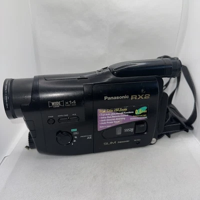 Panasonic NV-RX2B RX2 Camcorder Movie Camera VHS Plus Battery - Untested - Image 1 of 4