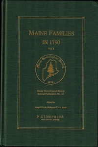 Volume 8 Maine Families in 1790, Genealogy Genealogical History New England ME - Picture 1 of 1