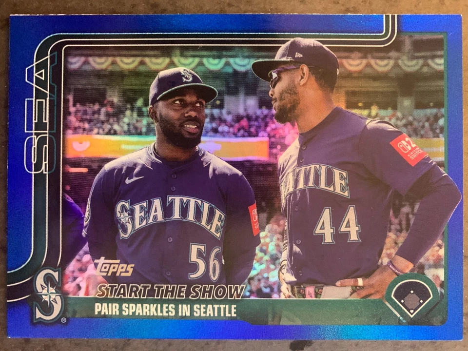 2025 Topps Update Series JULIO RODRIGUEZ Veteran Combos Blue Foil /150 #US244 - Image 1 of 1