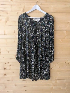 Masai Ditsy Floral Sheer Long Sleeved Pockets Tunic Dress Large - Picture 1 of 10