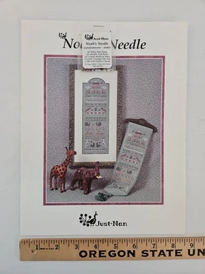Just Nan NOAH'S NEEDLE Counted Cross Stitch Pattern JN045 & Embellishments  - Image 1 of 4