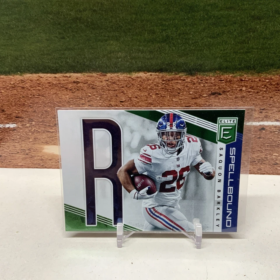 2019 Panini Donruss Elite Spellbound Green Saquon Barkley #SP-36 Eagles - Image 1 of 2
