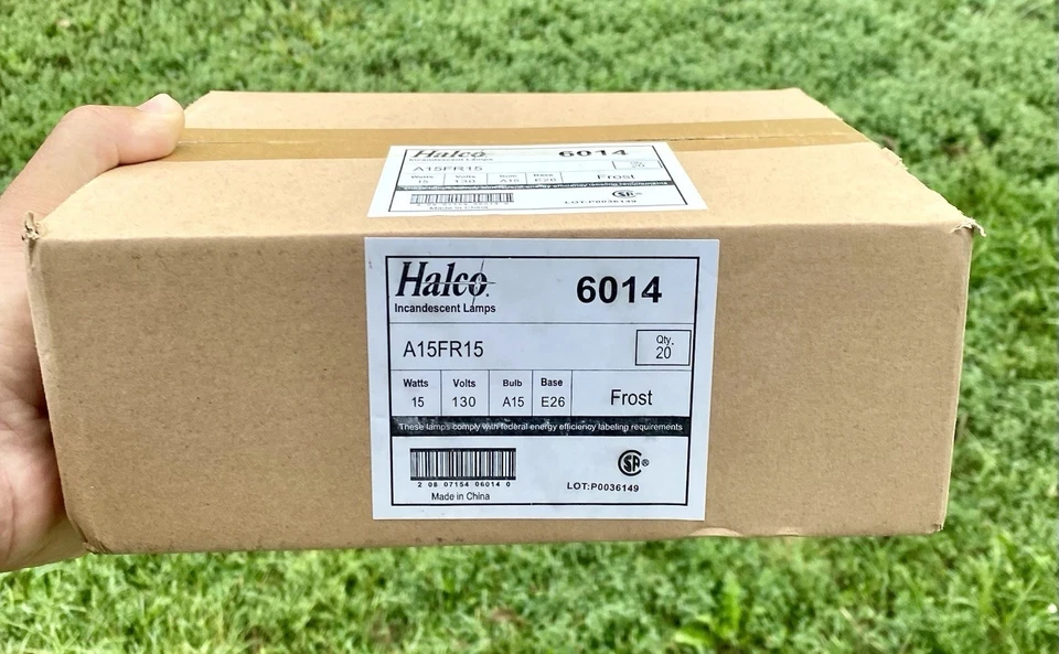 HALCO 6014 A15FR15 APPLIANCE FAN UTILITY 15W BULB FROST (1 CASE OF 20) E26 Base - Image 1 of 1