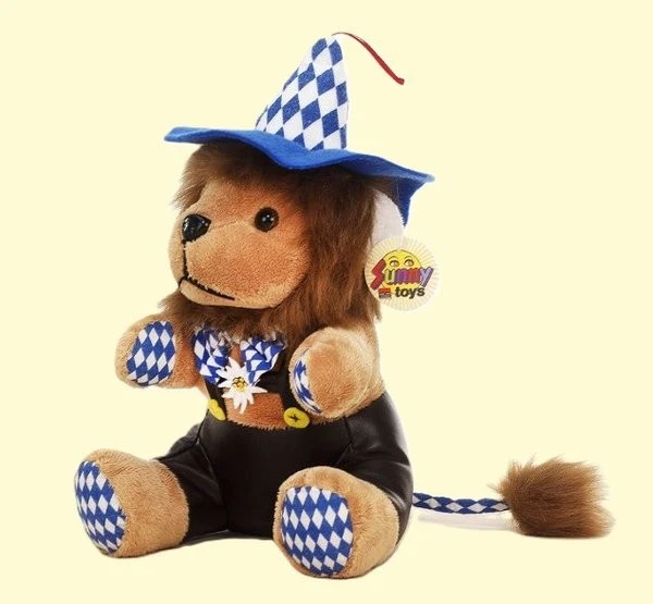 Bayerischer Löwe, Plüsch, Größe 27 cm - Bild 1 von 1