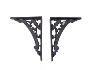 2 angoli scaffalature supporti per scaffalature angolo parete stile antico ghisa bronzo taglia: 18 cm (6305) - Foto 1 di 3