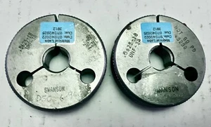 SWANSON 9/16-18 UNF-3A THREAD RING GAGE .5625 GO PD .5264 / NO GO .5230 - Picture 1 of 2