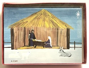 Scatola Notte Santa di Cartoline di Natale 6,5x4,5” Buste Vermont Natale - Foto 1 di 2