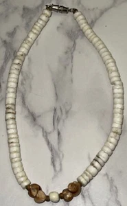 White Puka Shell 9" Anklet Bracelet Hawaiian Jewelry BON6-34 - Picture 1 of 3