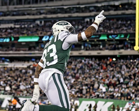 Jamal Adams New York Jets Unsigned Pointing Up Photograph Cover