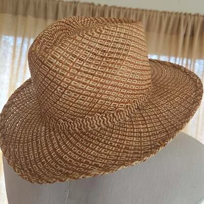 Vintage - Sombrero de paja trenzado - Sombrero GOVI Foto 1 de 4