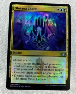 MTG SNC: Obscura Charm (Instant) Streets of New Capenna 208/281 Foil Uncommon - Picture 1 of 2
