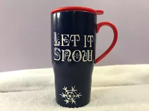 Lenox Travel Mug Heat Changing Mug Let it Snow Hard Plastic Top CH6492 - Picture 1 of 7