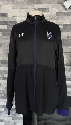 Under Armour NCAA Northwestern Wildcats Loose Full Zip Jacket Large Cover
