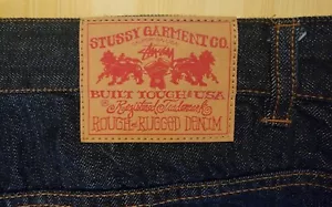Vintage Stussy USA Herren Jeans Gr. 36 Y2K Rugged Rough Denim Blue Wash Rise Strai 82454 - Bild 1 von 17