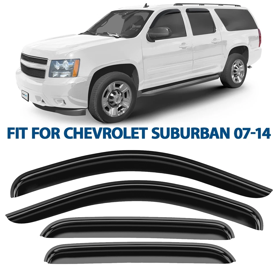 Protectores de lluvia viseras de ventilación para Chevrolet (Chevy) Suburban 2007-2014 Foto 1 de 4